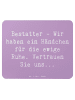 Mr. & Mrs. Panda Mauspad Spruch Bestatter Fürsorge mit Spruch in Lavendeltraum