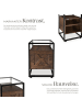 tectake Beistelltisch Kidderminster 40x43x60,5cm