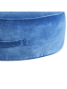 Beliani Pouf YULLE in Blau - (W) 60 x (H) 25 x (L) 60 cm