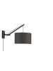 GOOD&MOJO Wandlampe Andes - Bambus Schwarz/Dunkelgrau - 50x32x45cm