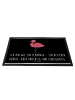 Mr. & Mrs. Panda Schmutzmatte Flamingo Classic mit Spruch in Schwarz