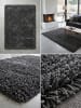KADIMA DESIGN Teppich Hochflor Shaggy Waschbar Einfarbig RHEIN Strapazierfähig in Grau