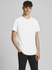 Jack & Jones Basic T-Shirt Rundhals Kurzarm JJEBASHER in Weiß