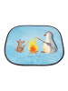 Mr. & Mrs. Panda Auto Sonnenblende Pinguin Lagerfeuer ohne Spruch in Eisblau