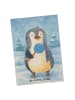 Mr. & Mrs. Panda kunstkarte Pinguin Lolli Design ohne Spruch in Weiß