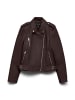 Vero Moda Lederjacke in Chocolate Torte