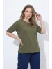 Ulla Popken Shirt in dunkel khaki