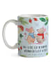 Mr. & Mrs. Panda Kaffeebecher Mäuse Weihnachten mit Spruch in Weiß