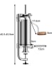 COSTWAY 1,5L Wurstfüller manuell in Silber