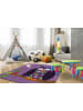 Arte Espina Kinderteppich Joy 404 in violett - quadratisch