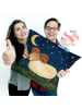 Mr. & Mrs. Panda Kissen Sternzeichen Widder Design ohne Spruch in Weiß