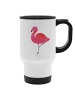 Mr. & Mrs. Panda To Go Becher Flamingo Classic ohne Spruch in Weiß