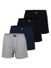 CECEBA Boxershorts 4er Pack in 2x Schwarz/ 1x Graumelange / 1x Navy