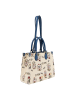 myMo Women Shoulder Bag in Beige Blue