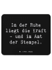 Mr. & Mrs. Panda Mouse Pad Spruch Beamtin Kraft mit Spruch in Schwarz