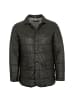 deercraft Stepplederjacke Lammnappa in Schwarz
