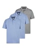 Redmond Poloshirt Basic in Blau / grau
