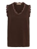 CULTURE Ärmellose Bluse CUlia Regular fit in Coffee Bean