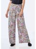 GOLDNER Kurzgröße:  Hose mit weitem Bein in bunt / gemustert