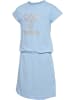 Hummel Minikleid "Hmlflowy Dress S/S" in Blau