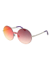 Web Frauen Sonnenbrille Mono-Objektiv Silber