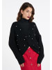 faina Damen Strickpullover in schwarz