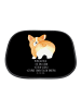 Mr. & Mrs. Panda Sonnenschutz Auto Corgi Po mit Spruch in Schwarz