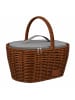 UNUS Einkaufskorb inkl. Kühltasche in Rattan-Optik Henkelkorb in Braun