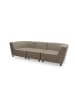 58 aufm Kessel GARTENLOUNGE Sofa 3-Sitzer Brandie 279x77x103 mit Outdoorbezug braun