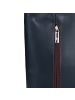 Toscanto Toscanto Schultertasche, Rucksack Leder blau, braun ca. 28cm