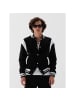 COFI 1453 Basic Jacke Baseballjacke Unisex in Schwarz