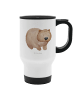 Mr. & Mrs. Panda Doppelwandtasse Wombat ohne Spruch in Weiß