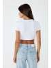 NO MATTER WHAT Crop Top in Weiß