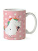 Mr. & Mrs. Panda Kindertasse Einhorn Sänger ohne Spruch in Rot Pastell
