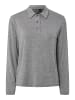 Pieces Poloshirt in Medium Grey Melange