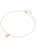 Valero Pearls Kette mit Anhänger Sterling Silber roségold Süßwasser-Zuchtperle weiß Zirkonia weiß in roségold