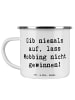Mr. & Mrs. Panda Becher Spruch Mobbing bewältigen mit Spruch in Weiß