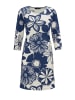 Aniston SELECTED Jerseykleid in offwhite-dunkelblau
