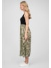 Cloud5ive Cloud5ive Damen Cloud5ive Damen Maxi-Kleid 2-Tone mit Palmen Print in green