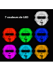 Paloma Beauties LED-Gesichtsmaske Lichttherapie 7 Farben in Weiß