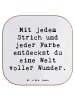 Mr. & Mrs. Panda Untersetzer Spruch Die Freude an der Kreativitä... in Weiß