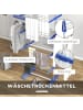 HOMCOM Wäscheständer-142L x 55B x 172H cm-Blau