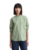 Marc O'Polo DENIM Patchwork-Streifenbluse oversize in Medium Green