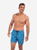 HOM Boxer-Badehose Beach Boxer Lido in blue print