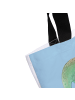 Mr. & Mrs. Panda Tote Bag Krokodil mit Spruch in Blau Pastell