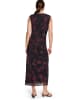 Zero  Mesh-Kleid mit Print in Black/Dark Red