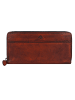 Greenburry Destressed Geldbörse RFID Schutz Leder 19 cm rusty orange