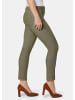 GOLDNER Schmale Stretchhose BELLA in dunkelschilf
