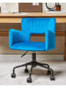 Beliani Bürostuhl SANILAC II in Blau - (W) 62 x (H) 71 x (L) 62 cm