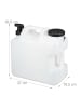 relaxdays Wasserkanister in Weiß/ Schwarz - 20 Liter